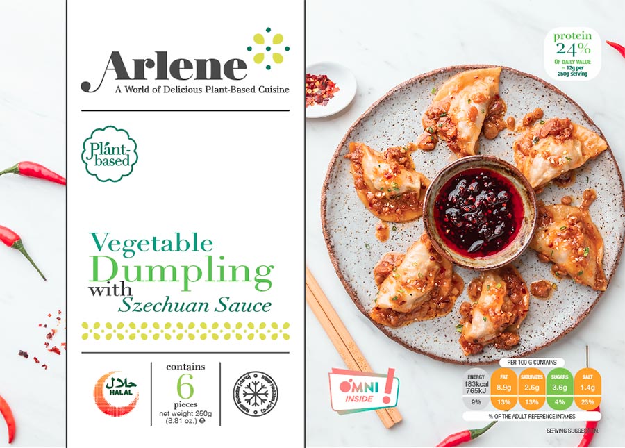 Product packaging front shot