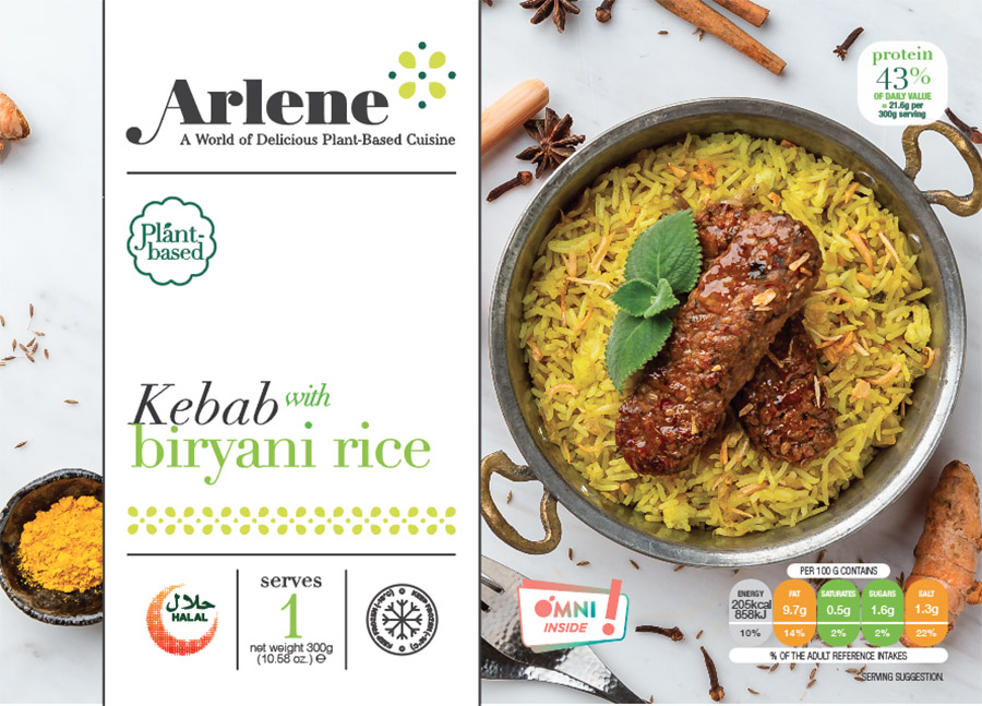 Product packaging front shot