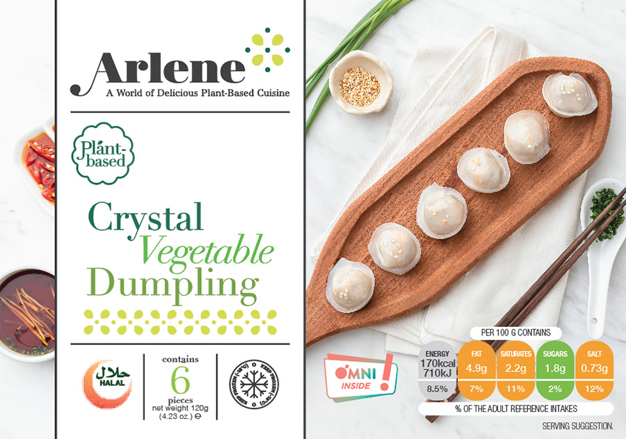 Product packaging front shot