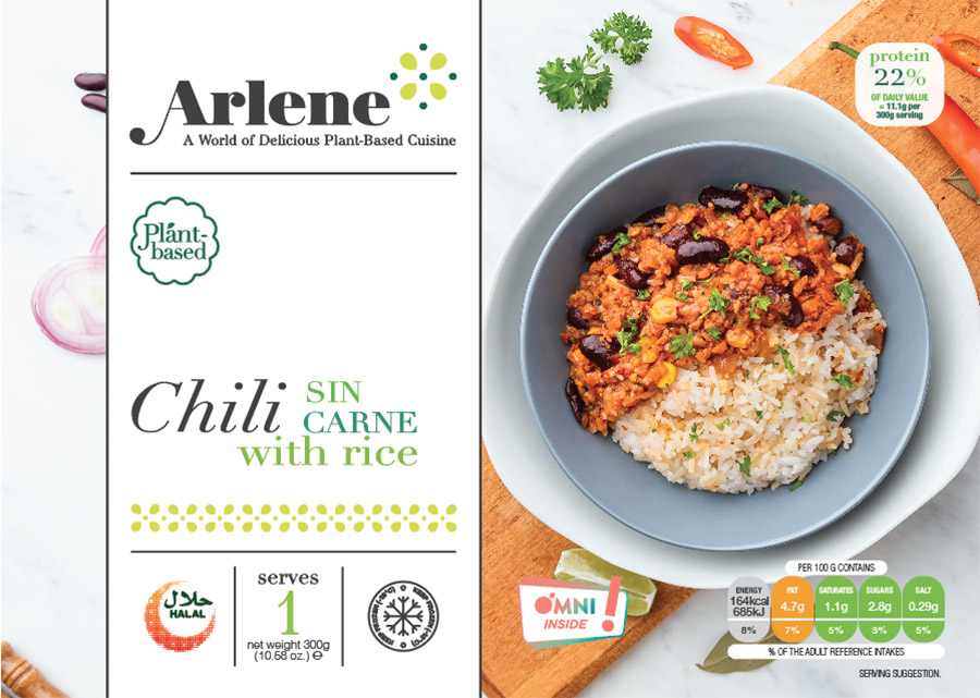 Product packaging front shot