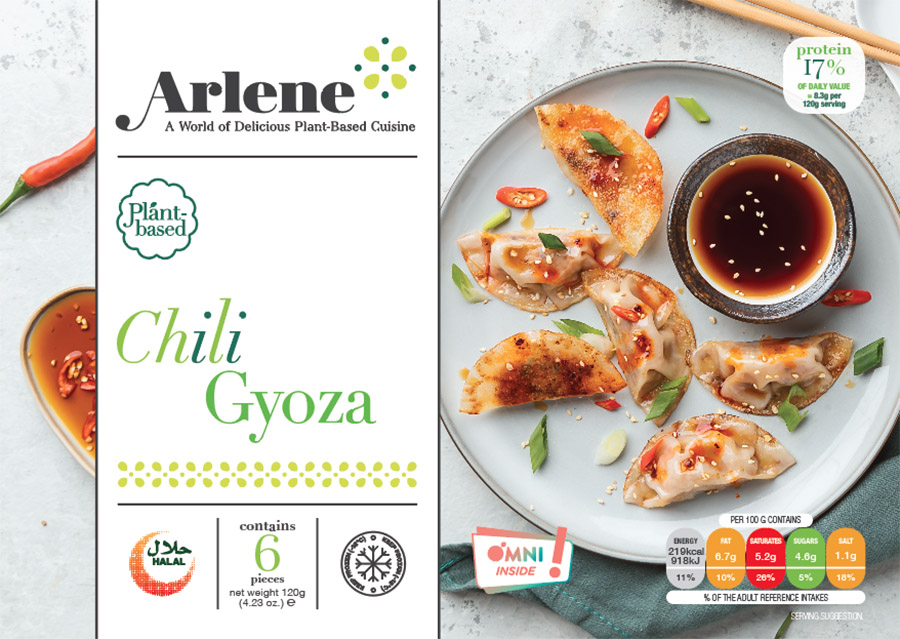 Product packaging front shot