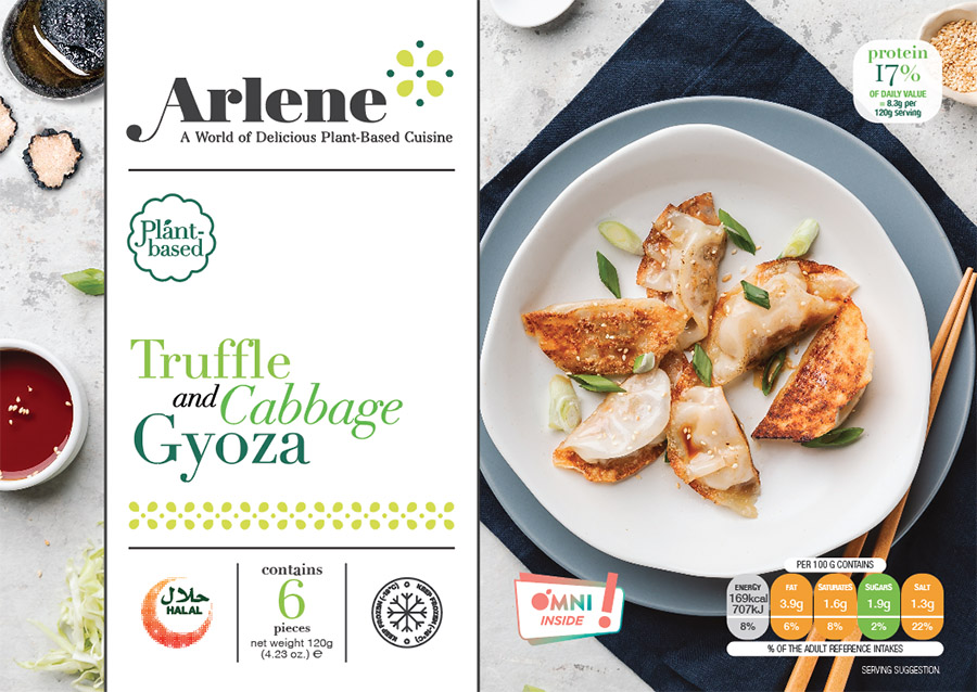 Product packaging front shot