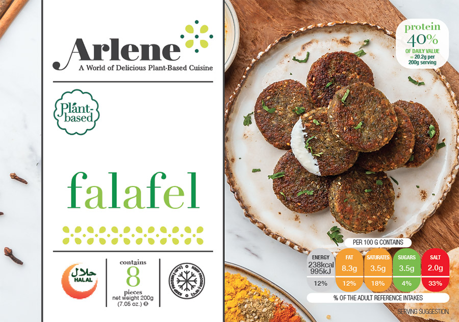 Product packaging front shot