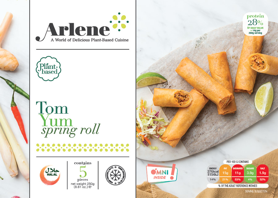 Product packaging front shot